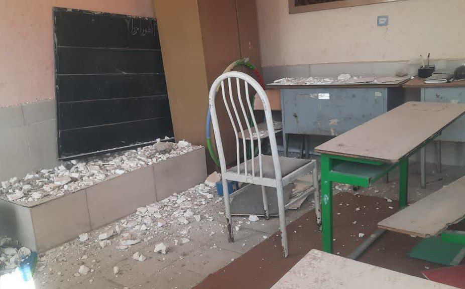 آسیب کلی به ۳ آموزشگاه بخش دهرم منطقه دژگاه شهرستان فراشبنددر پی وقوع زلزله