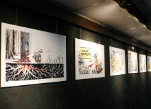 افتتاح نمایشگاه حماسه‌ مقاومت؛ از غزه تا لبنان در گالری مهر و ماه حوزه هنری فارس
