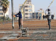 اجرای عملیات بتن‌ریزی در عرشه جنوب غربی پروژه قائم-رحمت-احمدی