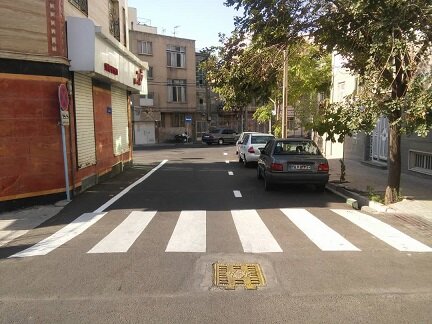 اجرای اقدامات ایمن سازی معابر در سطح منطقه چهار شیراز