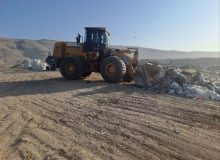 سایت های دفن زباله در شهرستان قیروکارزین خاکپوشانی شدند