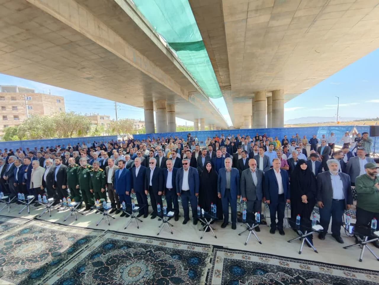 تقاطع چندسطحی شهدای حرم احمدبن موسی(ع) به‌عنوان بزرگ‌ترین تقاطع جنوب کشور افتتاح شد