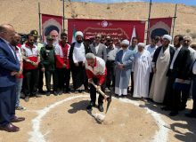 پایگاه خیرساز امداد و نجات شهرستان خنج کلنگ زنی شد
