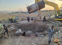 اقدام جهادی آب منطقه‌ای فارس در تعمیر خط یک آبرسانی به شیراز