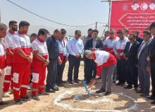 هشتمین پایگاه امداد و نجات خیرساز استان فارس در شهرستان مهر کلنگ زنی شد
