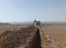 اجرای شبکه آبرسانی به پروژه ۱۹ واحدی مسکن روستایی مبارک آباد پاسارگاد