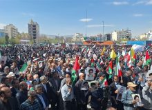 برگزاری راهپیمایی محکومیت جنایات رژیم صهیونیستی در شیراز
