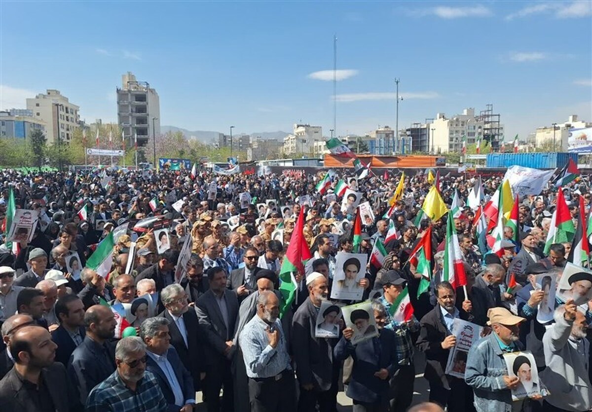 برگزاری راهپیمایی محکومیت جنایات رژیم صهیونیستی در شیراز