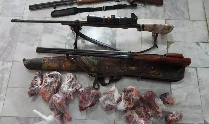 دستگیری شکارچی غیرمجاز در حاشیه تالاب مهارلو