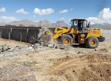 خلع ید و باز پس گیری بیش از ۱۴ هکتار از اراضی ملی در شهرستان استهبان