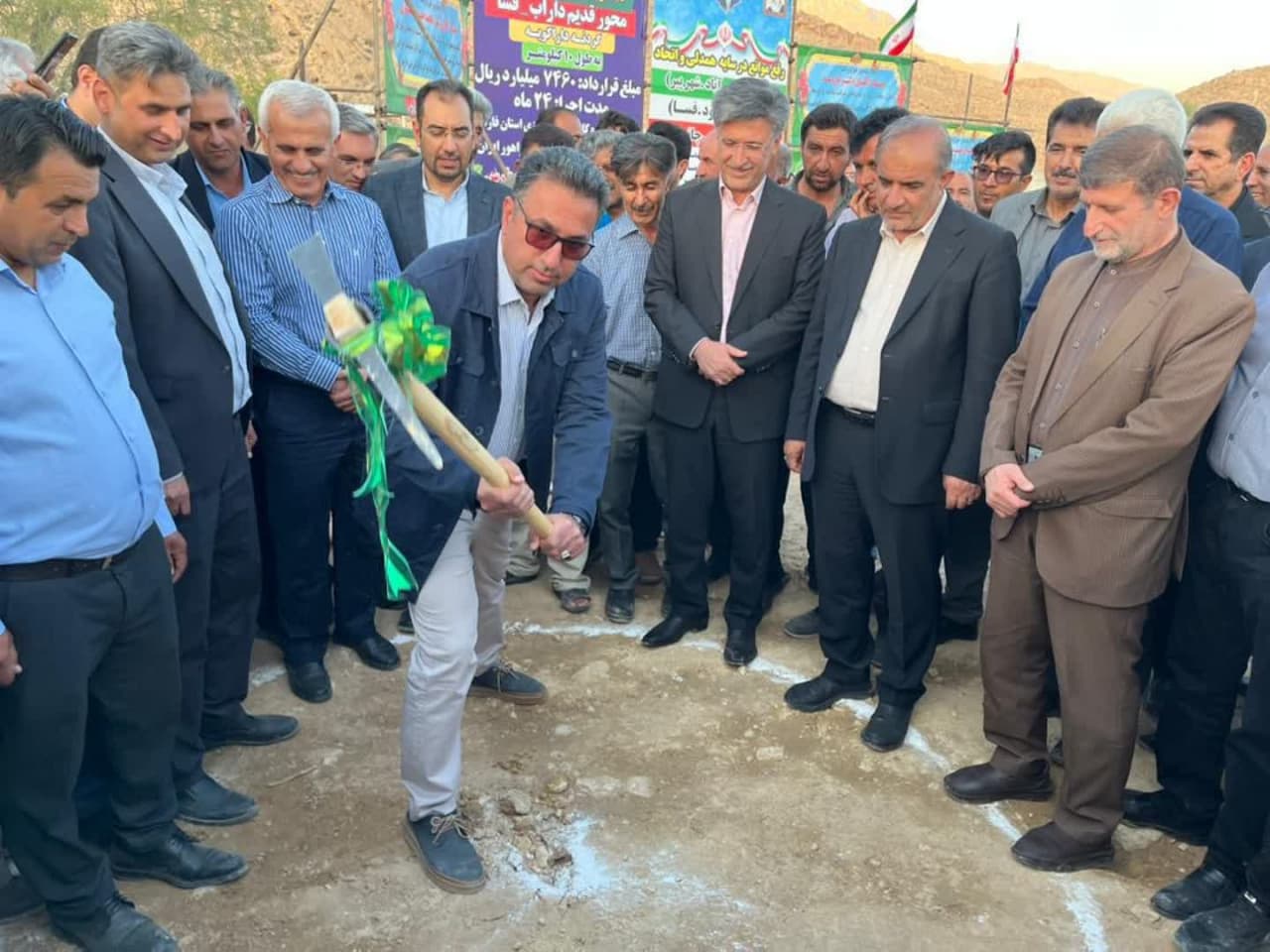 آغاز عملیات اجرایی پروژه بزرگراهی محور قدیم داراب–فسا (گردنه داراکویه)