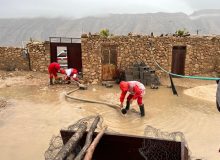 تداوم امدادرسانی هلال‌احمر فارس به بیش از یک هزار و ۴۵۰ نفر طی بارش‌های اخیر