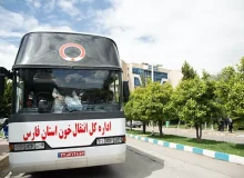 استقرار اتوبوس‌های سیار اهدای خون در حرم حضرت شاهچراغ(ع) همزمان با ایام اعتکاف