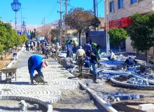 بهسازی و سنگ فرش محور گردشگری سعدی به پیشرفت ۲۵ درصد رسید