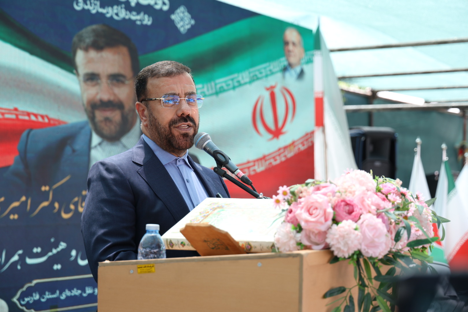 عملیات اجرایی طرح تعریض محور کازرون-قائمیه آغاز شد